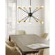 Addley 10 Light Metal Dimmable Sputnik Chandelier