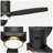 52" Solid Wood Ceiling Fan with Light, Remote+Wall Control, Low Profile Flush Mount, DC Motor, 6-Speed-1297924508-1297924506