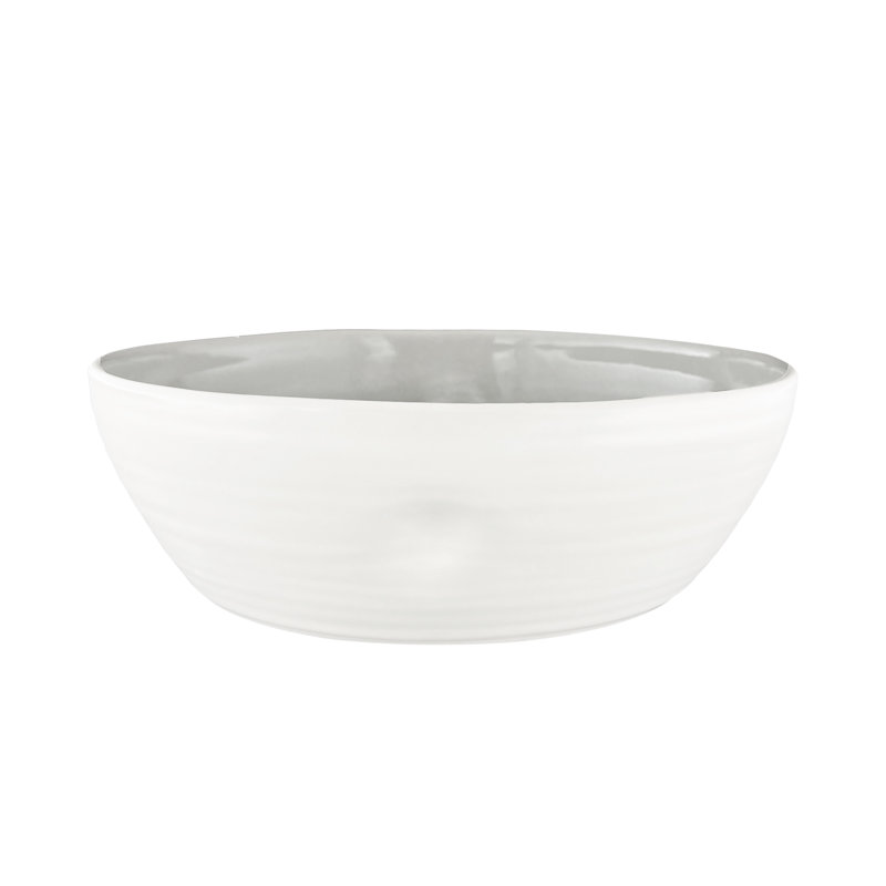 Bol de service en grès Canvas Home, Gris