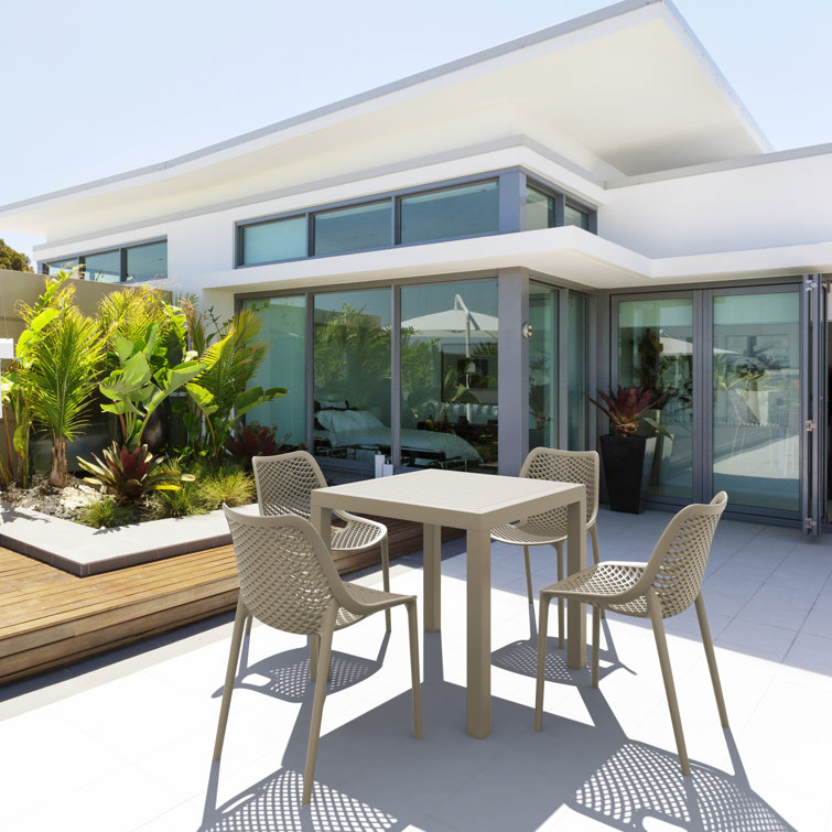 Asherton 4 - Person Patio Dining Set with Square Table