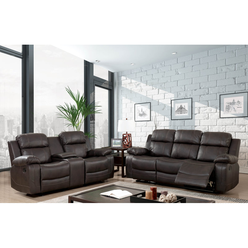 Kogelscha Faux Leather Living Room Set