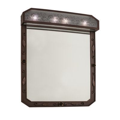 Arabesque Metal Flat Wall Mirror