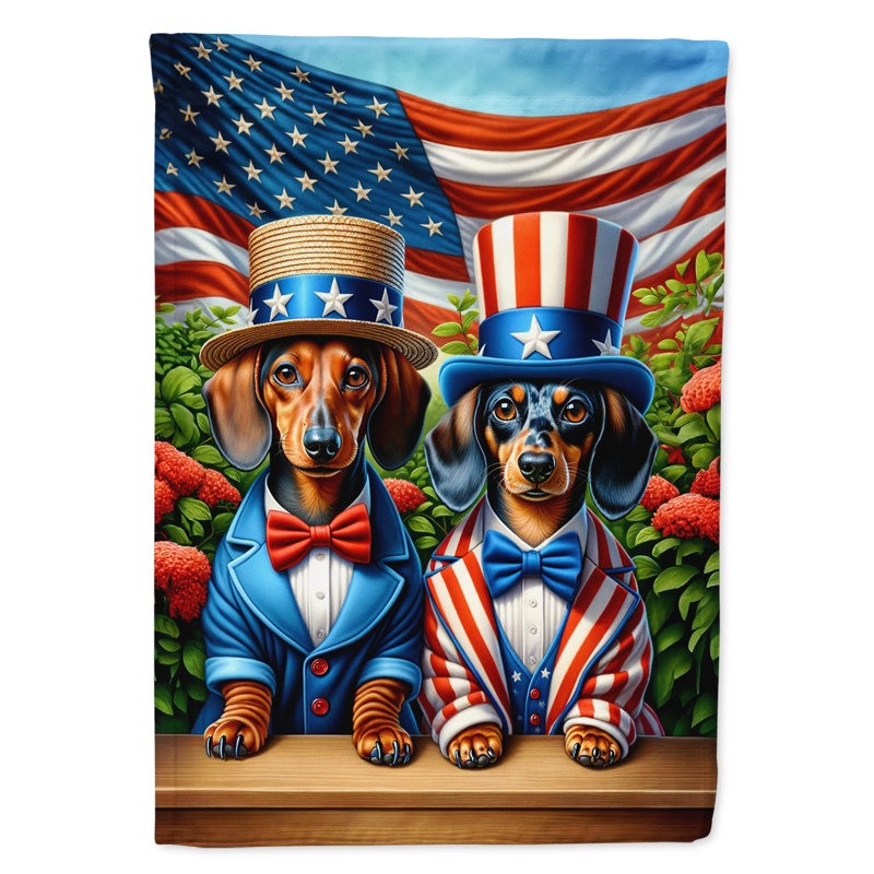 Drapeau All American Garden, Teckel brun