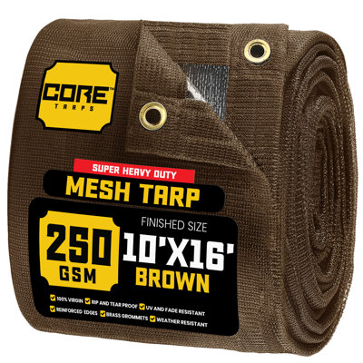 10 pi x 16 pi 250 g / m² 7,5 oz bâche robuste, résistant aux rayons UV