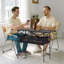 Table de camping pliante en aluminium