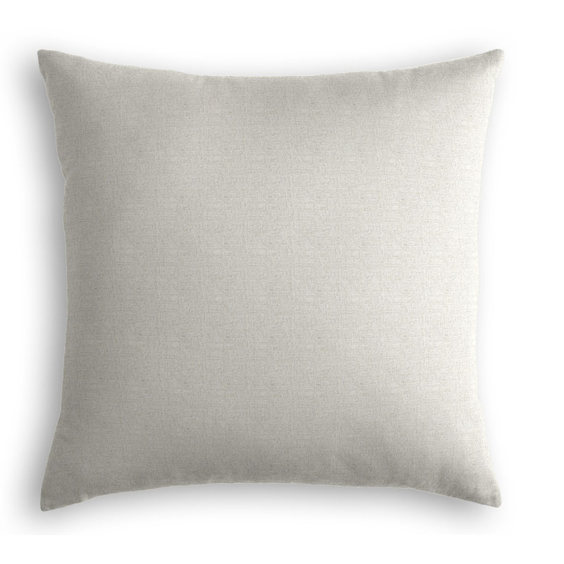 Linen Reversible Pillow Cover, Light Gray, Pillow Cover Only - No Insert, 20" x 20"