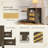 Nightstands With Charging Station - 2 Rattan Drawers, 3-tier Design, Usb/type-c Ports (set Of 2 Or Single)-455500500-455500502