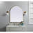Sabine Metal Arch Wall Mirror-272105434-272105261