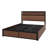 Wood Platm Bed With Drawers