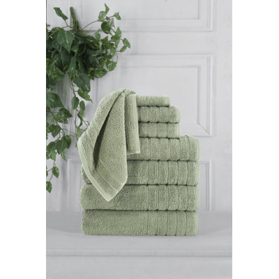 Ensemble de 8 serviettes en coton Abeer LuxuryTurkish