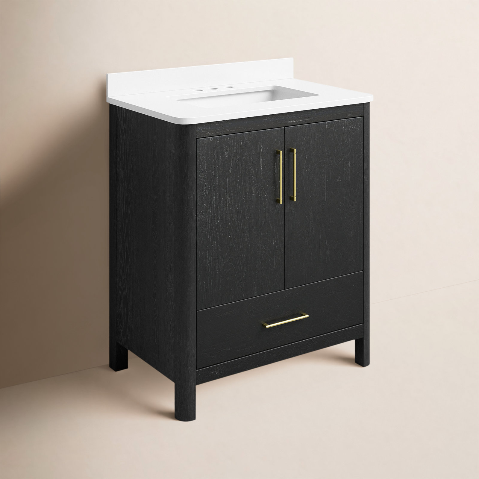 Austin 30" Single Bathroom Vanity, Black