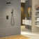 Pressure-Balanced Complete Shower System with 10 Inch Rain Shower Head and Rough-In Valve