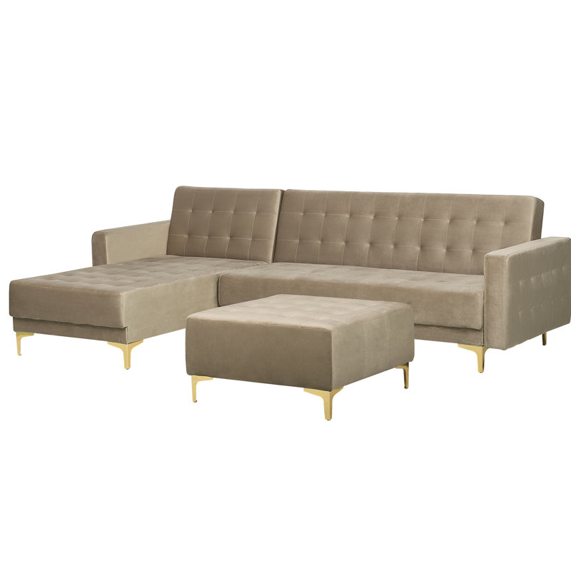 Pinkney 4 Seater Sofa Bed, Left Hand Facing, Beige