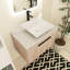 Meuble-lavabo simple 29,53 po avec plateau en céramique Perugia