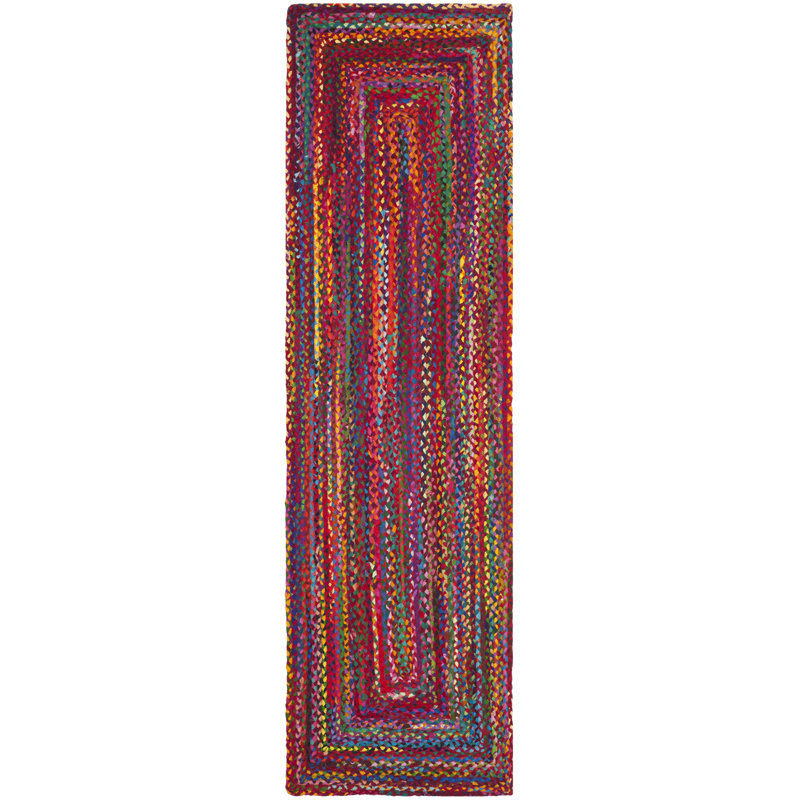 Cotton Hand Woven Area Rug, Runner 69 x 244 cm