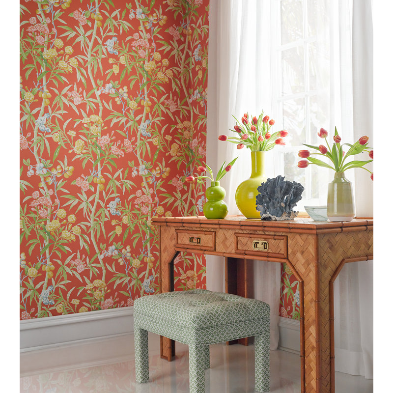 Arcadia Wallpaper Roll, Guava