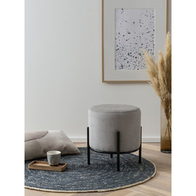 Tympanick 35cm Wide Round Footstool Ottoman