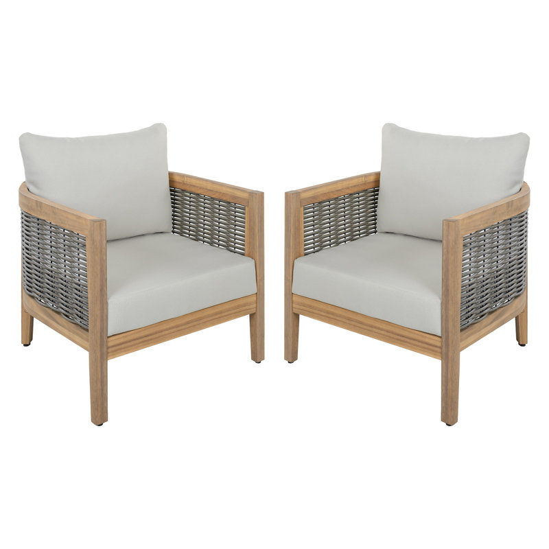 Ensemble de 2 chaises de patio Daun, Oak