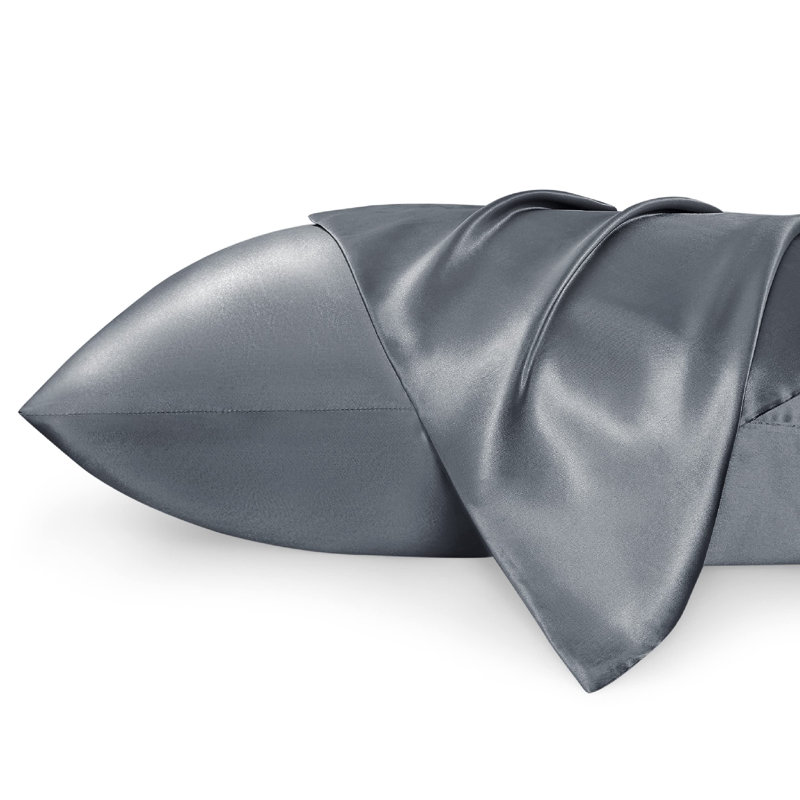 Satin Pillowcase Set of 2, 300 Thread Count , Gray Sand,GentleSoft™️, Lilac, Standard Pillow Case