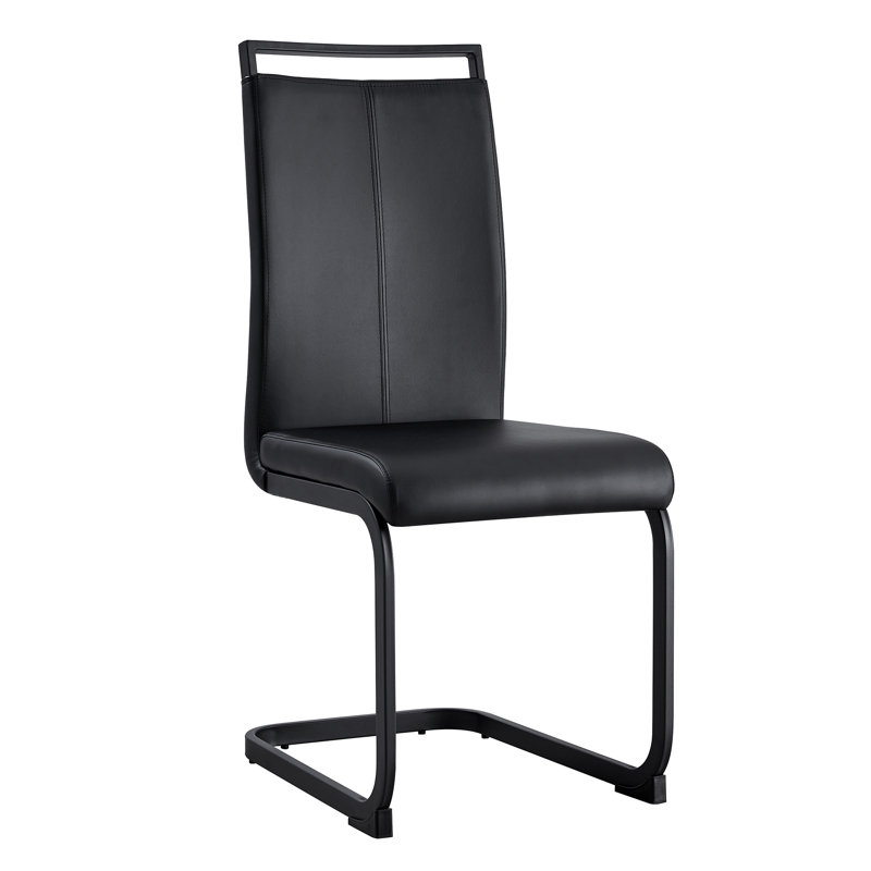 Chaises de salle à manger Nuvren, 2, Black, Black