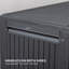 Boîte de rangement en plastique noir 90 gallons, contenant de terrasse 45,67 po x 19,49 po x 23,23 po avec texture labyrinthe, 19 lb - idéal pour les outils de jardin / coussins / fournitures de piscine, résistant aux intempéries, couvercle à charnière (verrouillable), pouvant servir de banc / table-119917751