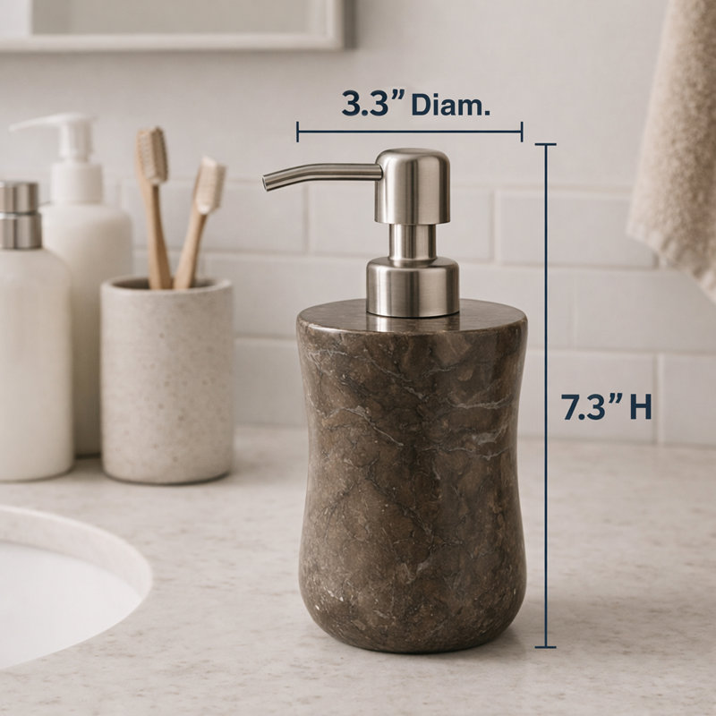 Distributeur de savon liquide liquide avec pompe en acier inoxydable
