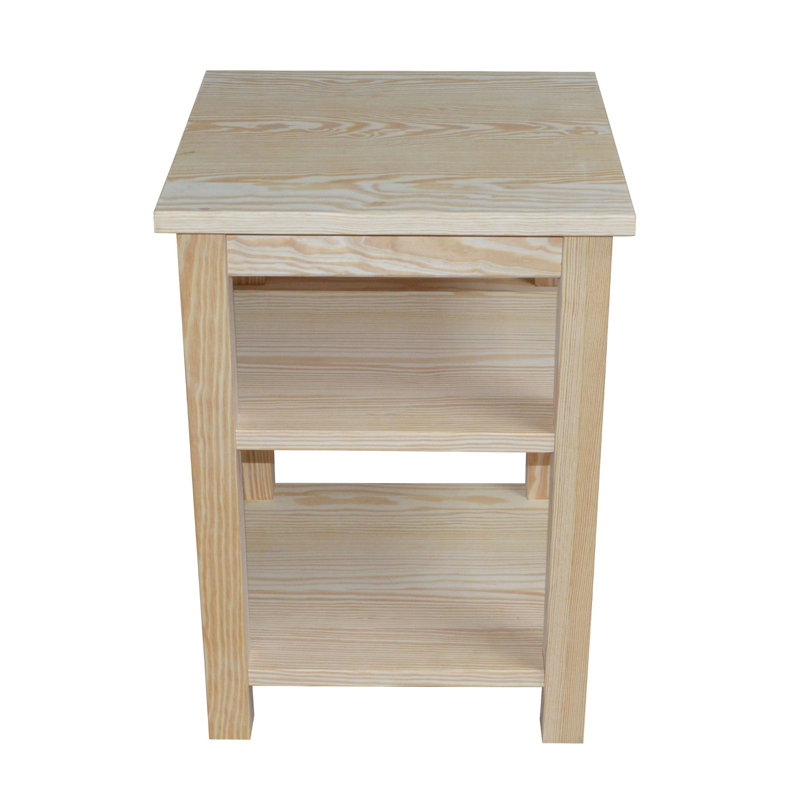 Table de chevet Amish Versaloft, Sans finition avec couche transparente