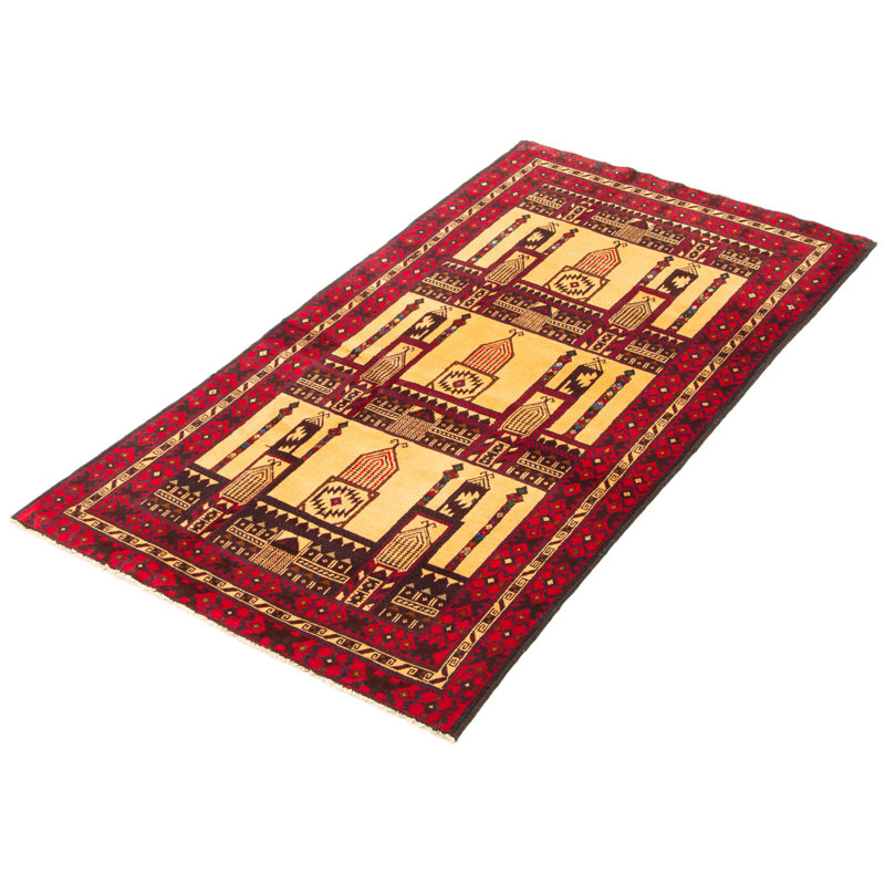 Teimani Beige Rug 3'7" x 6'10"