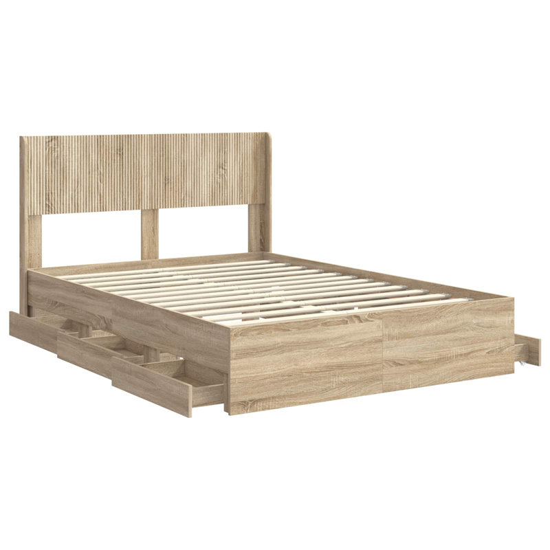 Bed, Super King (6'), Sonoma Oak