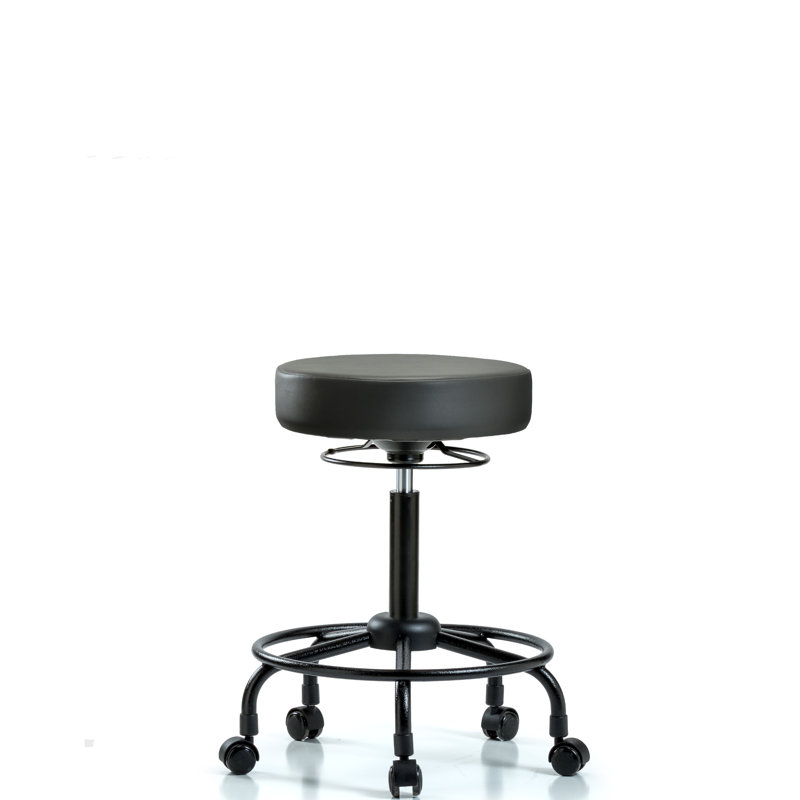 Tabouret de laboratoire réglable en hauteur Khadeijah, Carbone, 32.25"