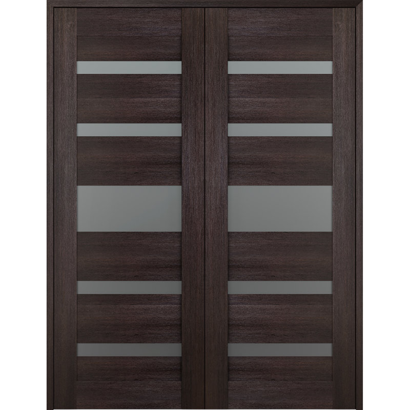 Porte française Avon 07-05, 55,50 po x 79,38 po, Réversible, Chêne Veralinga