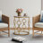 Side Table Set of 2, Living Room End Table with Marble Table Top & Metal Frame