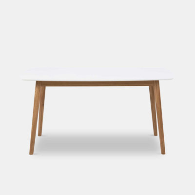 Vernia Solid Wood Base Dining Table