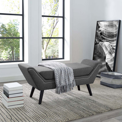 Carson Carrington Lynge Upholstered Fabric Bench by Modway