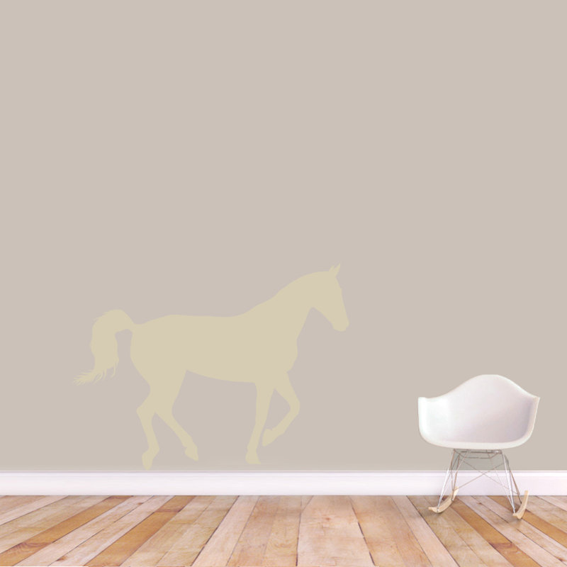 Décalcomanie murale cheval cheval, Beige