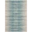 Tapis ivoire et turquoise de style Sud-Ouest Allard-22736462
