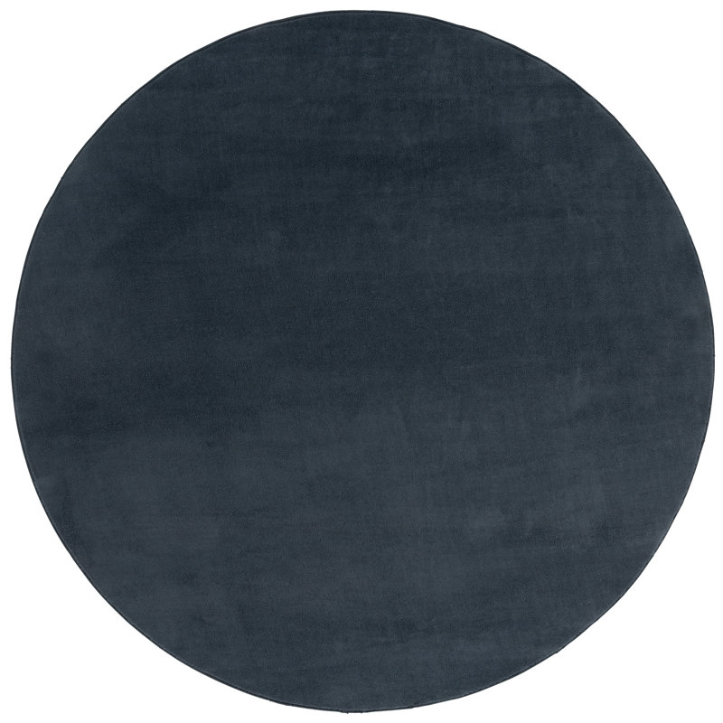 Loft 315 Area Rug In Dark Grey, Round 6'