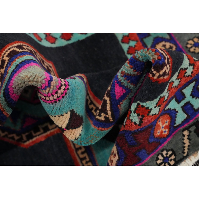 Tapis de couloir géométrique traditionnel 4 x 10
