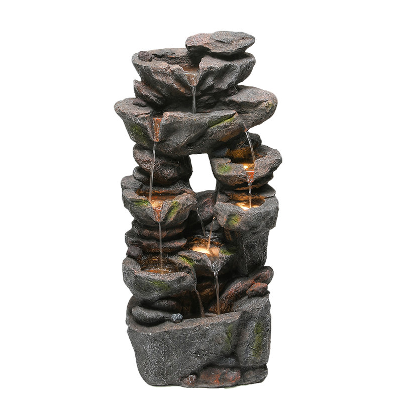 Weather Resistant Fountain with Light