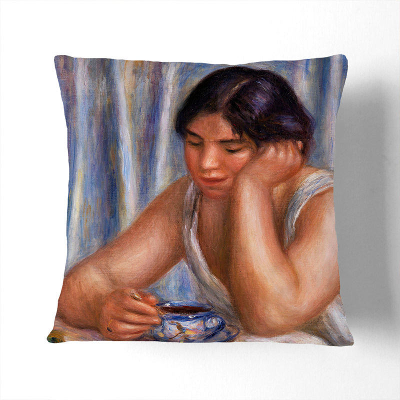 A Cup of Chocolate Scatter Cushion, White, 55cm H x 55cm W x 20cm D