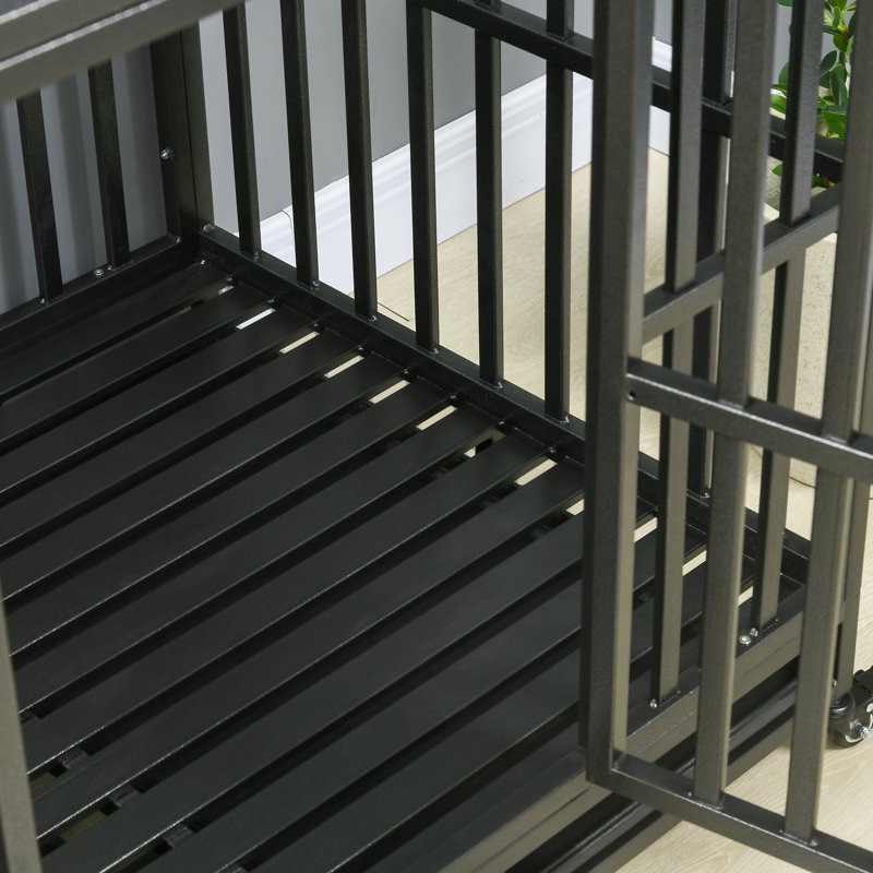 Parc pour chien avec cage verrouillable Pawhut