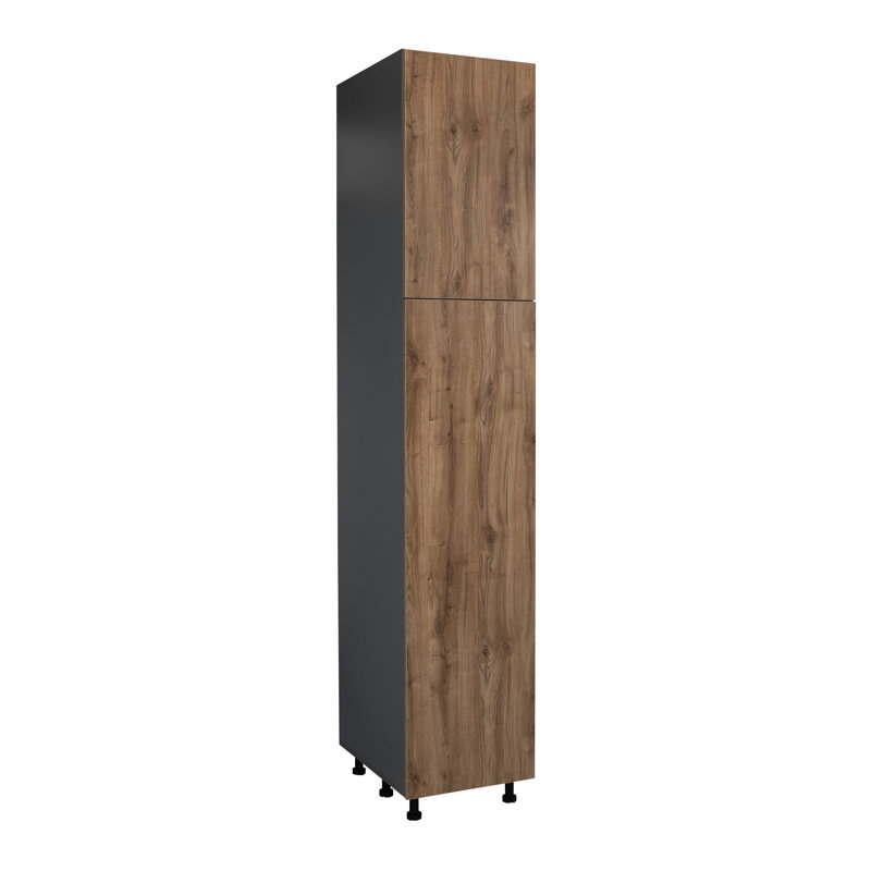 Armoire ouverte WALLKITCHENS en panneaux de particules, 45,7 cm (L) x 61 cm (P) x 228,2 cm (H), avec portes, finition mate.