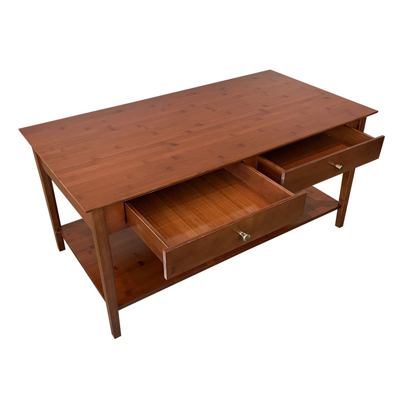 Amreece Solid Wood Coffee Table, Mahogany