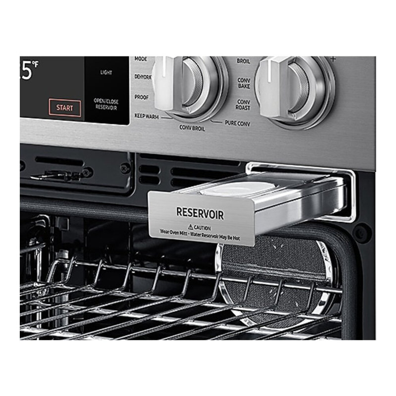 30" Double Wall Oven Steam, Silver
