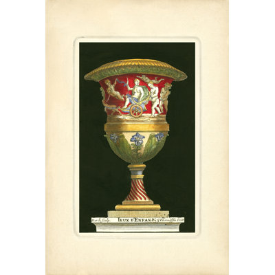 Small Vase With Chariot (IP) - Wrapped Canvas Art Prints