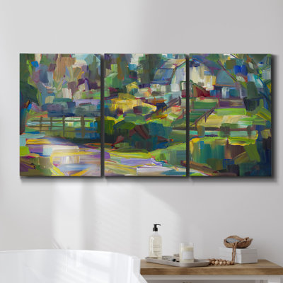 Toile délavée - Toile encadrée multi-pièces