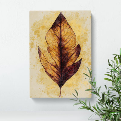 Autumn Leaf No.1 - Wrapped Canvas