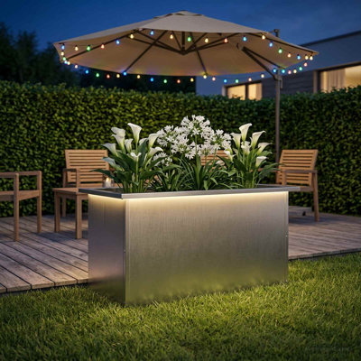 Stainless Steel Outdoor Planter Box