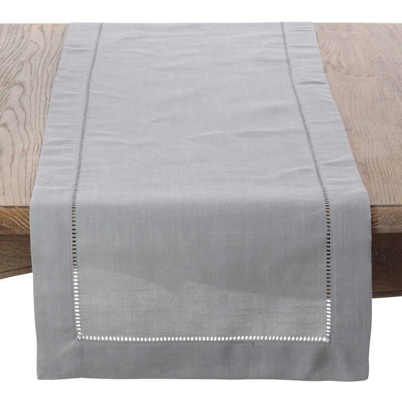 Chemin de table Emmeline, L 72 po x l 16 po, Gris