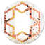 Miroir mural Hexagon Star-45635001